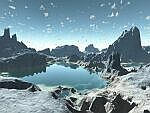 A blue lake